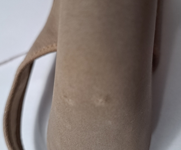 Michael Kors Charm Wedge Open Toe Sandal In Cement   Size 8.5 - Picture 13 of 13